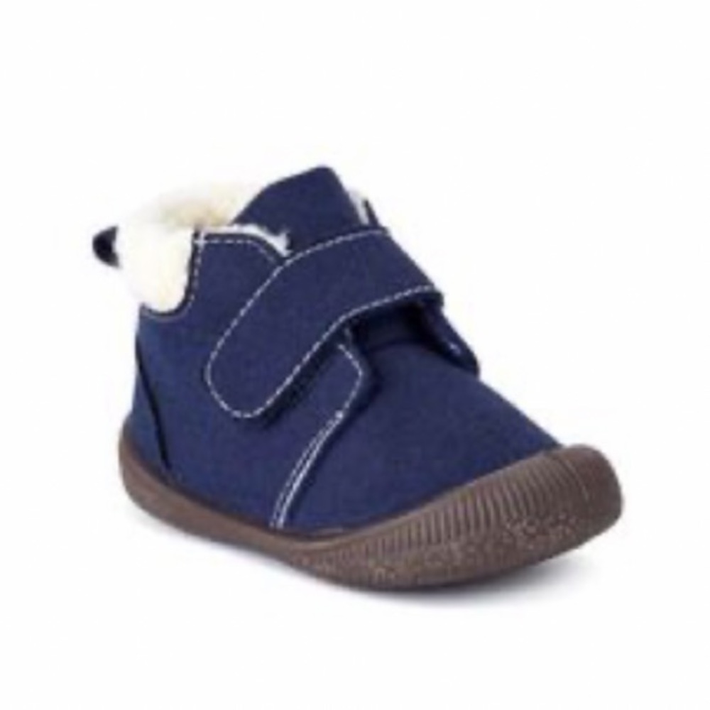 Gerber Infant Boys Wool Faux Sherpa High Top Sneaker Booties Sz 3